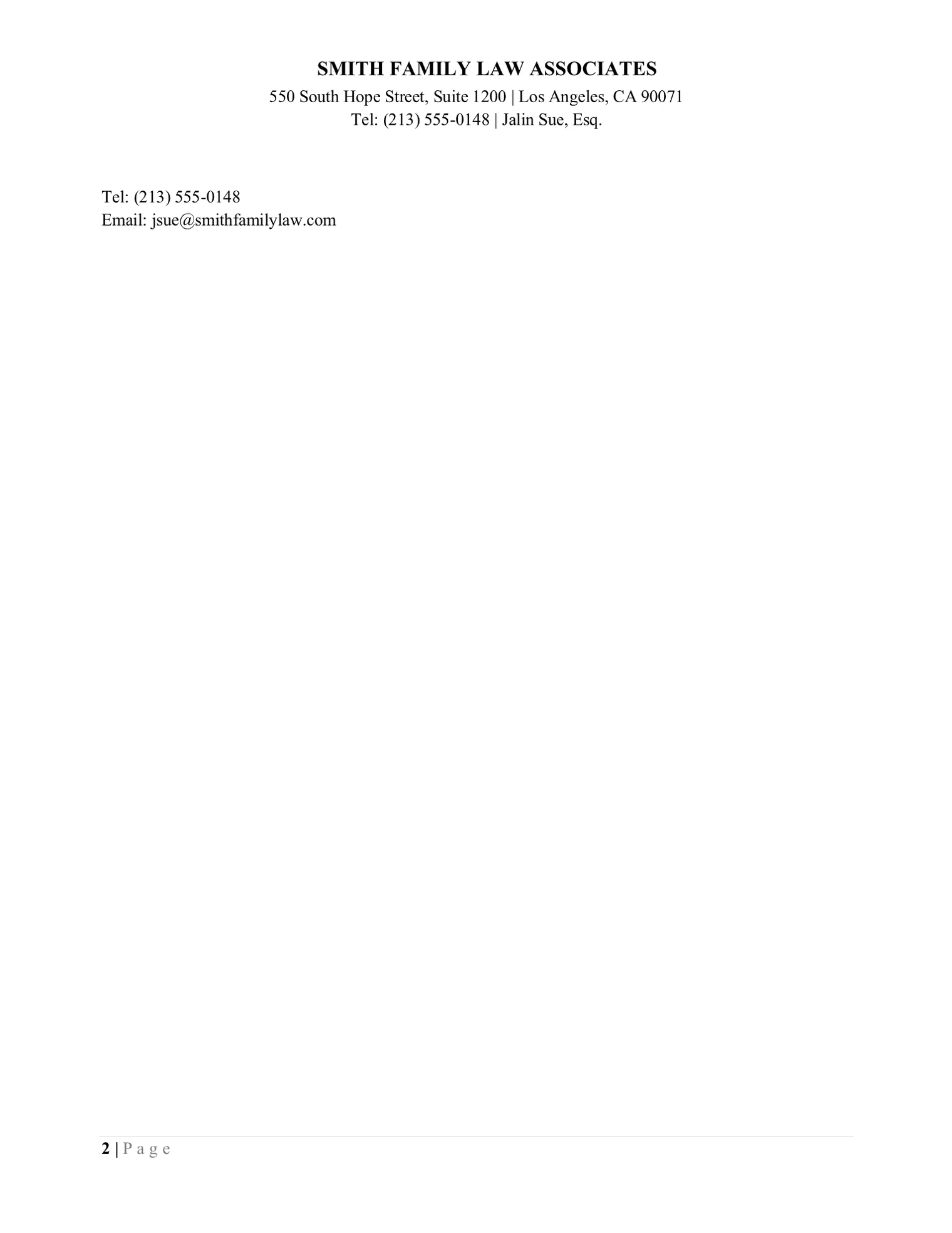 Case Conference Confirmation Letter, page 2 of 2