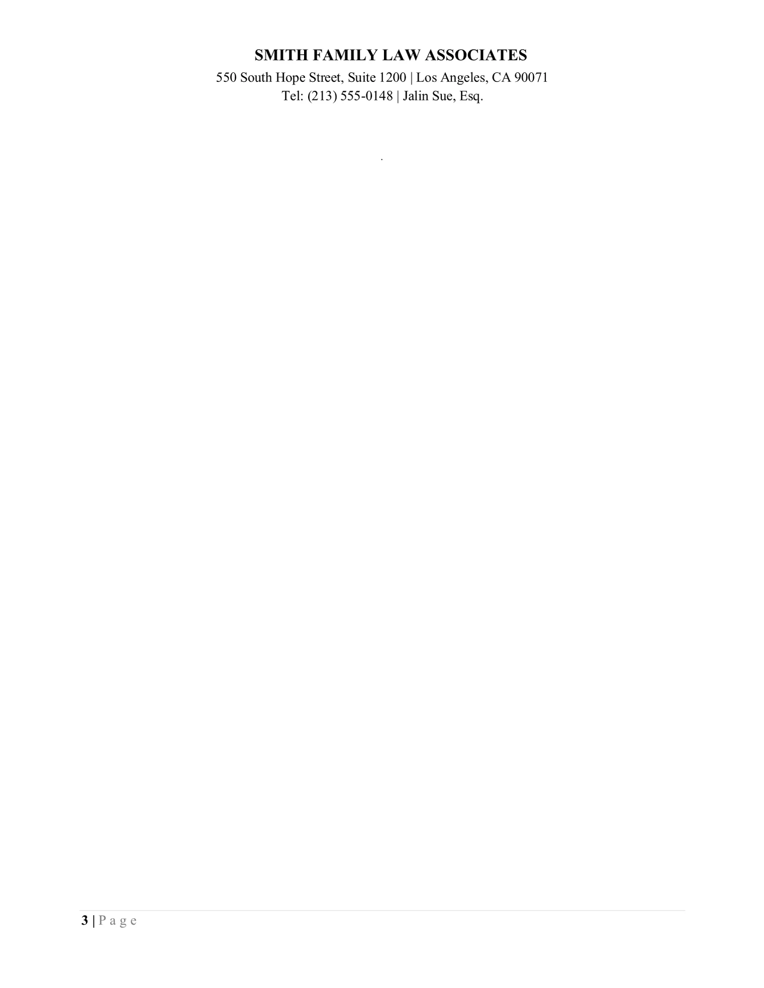 Client Update Letter, page 3 of 3